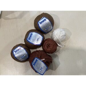 Crystal Palace Yarns 4 Skeins Brown Pearl Cotton Mercerized Color lot 5800 6262